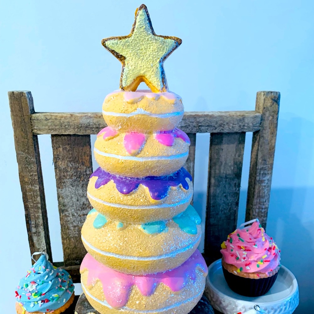 Pastel Gingerbread Donut Tree